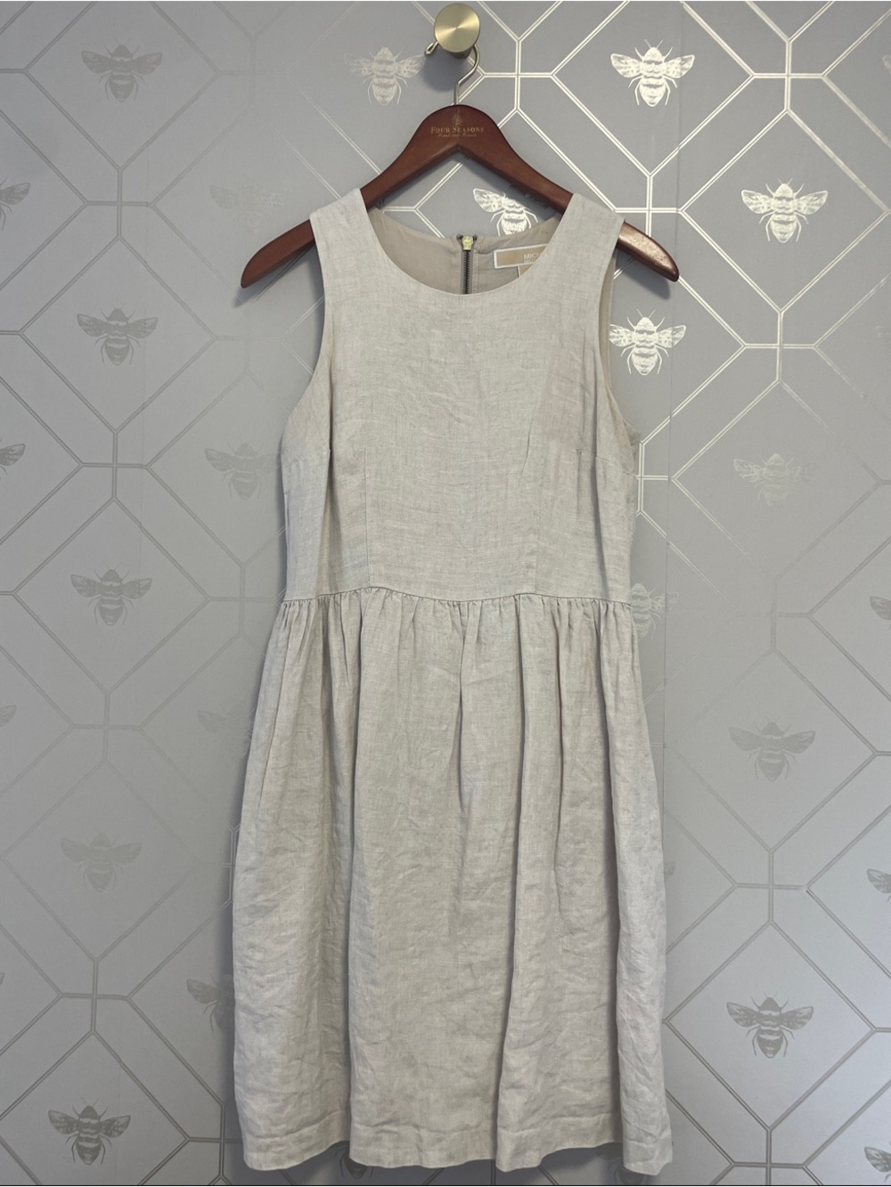 Michael Kors 100% linen A-Line Dress